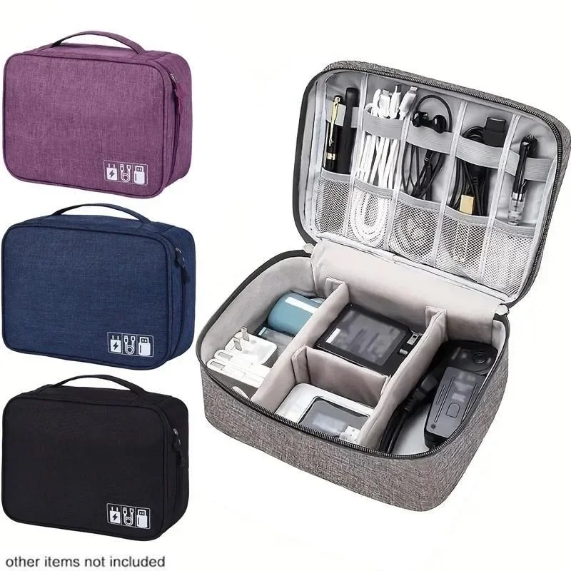 Tech Accessories Travel Bag - Organizer Elettronico da Viaggio, Custodia Impermeabile