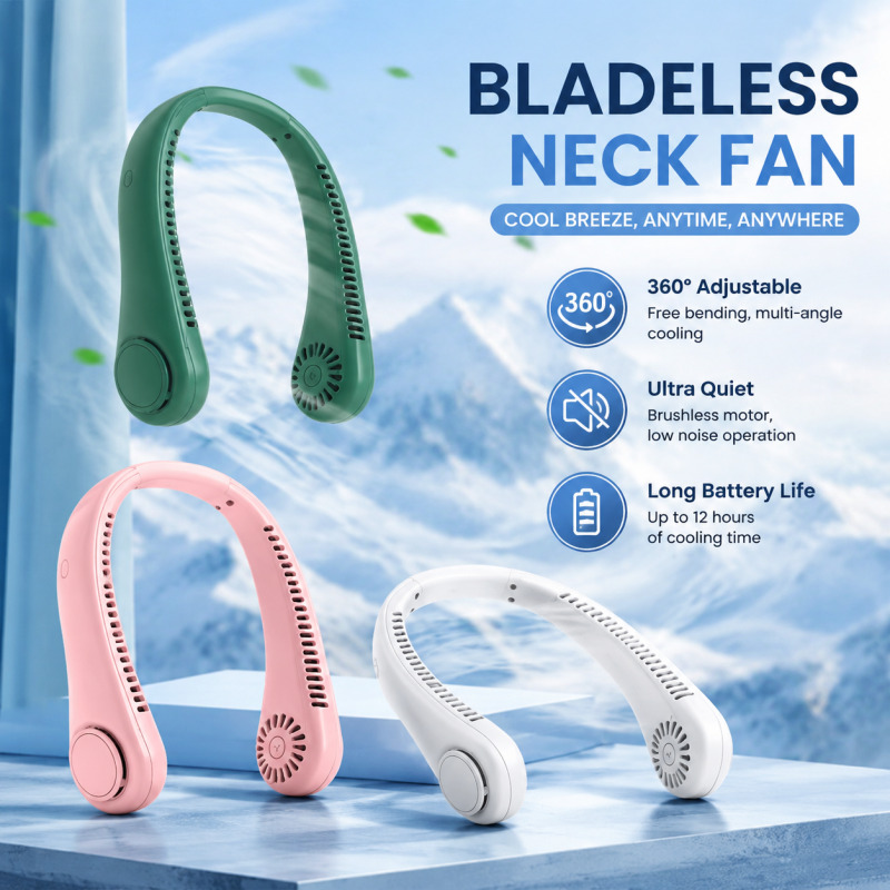 Usb Fan Silent - Ventilatore da Collo Senza Pale 2026