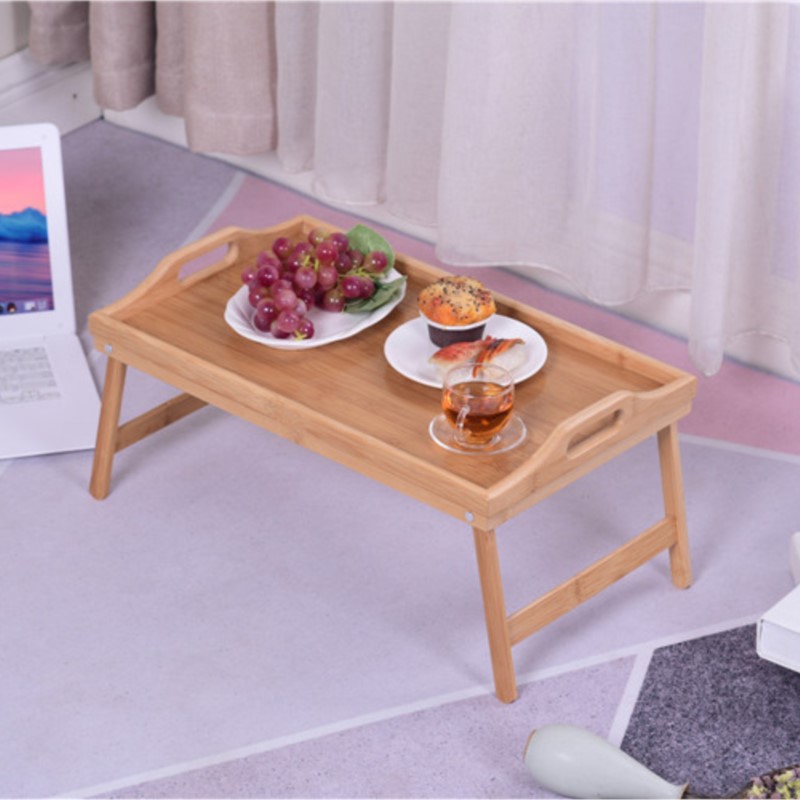 Laptop Stand Bamboo - Vassoio da letto portatile in legno
