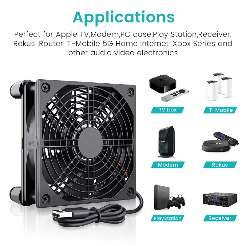 Usb Fan Silent - Ventola USB per Case PC 120mm