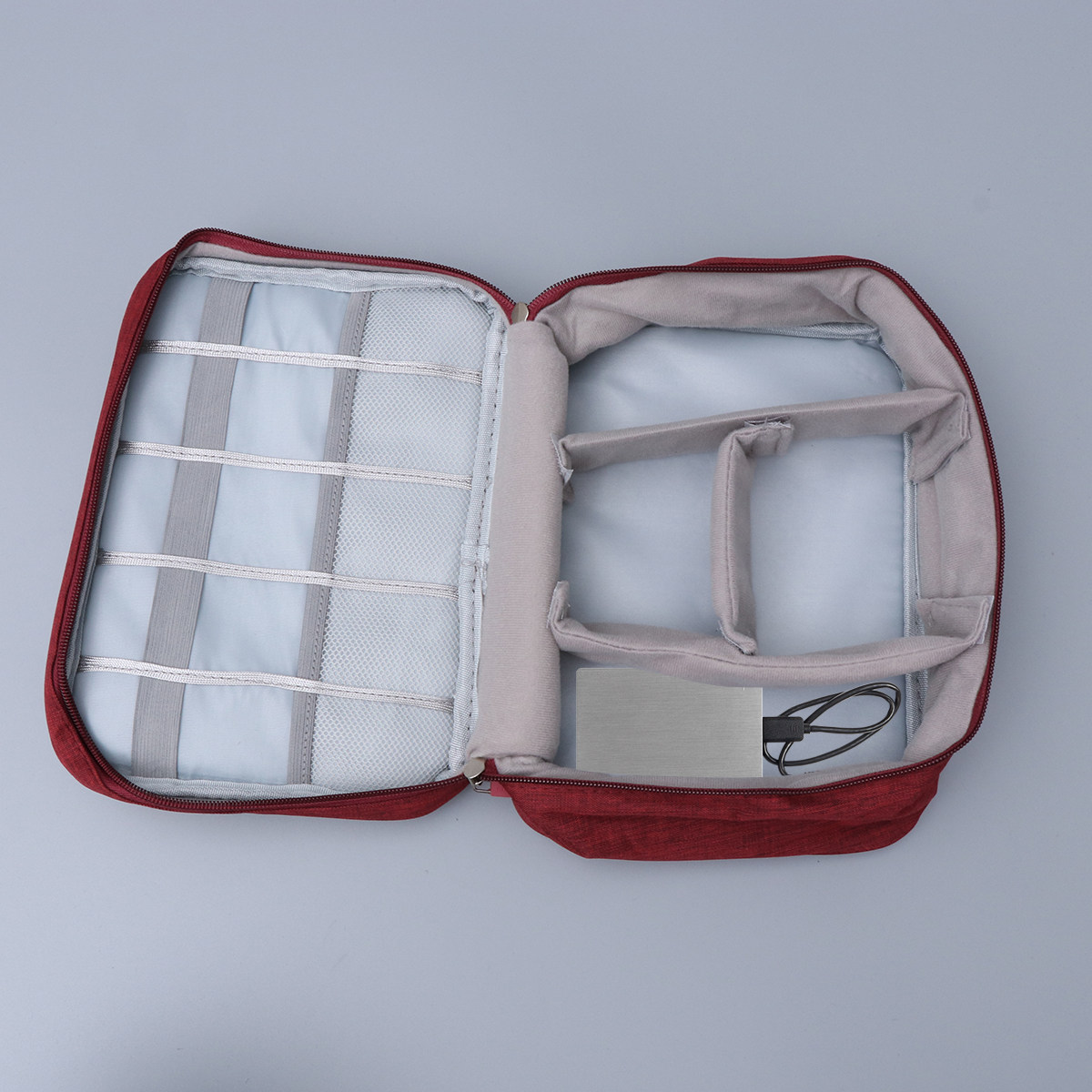 Tech Accessories Travel Bag - Borsa da Viaggio per Accessori Elettronici,