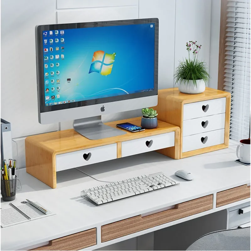 Laptop Stand Bamboo - Supporto da scrivania in bambù naturale