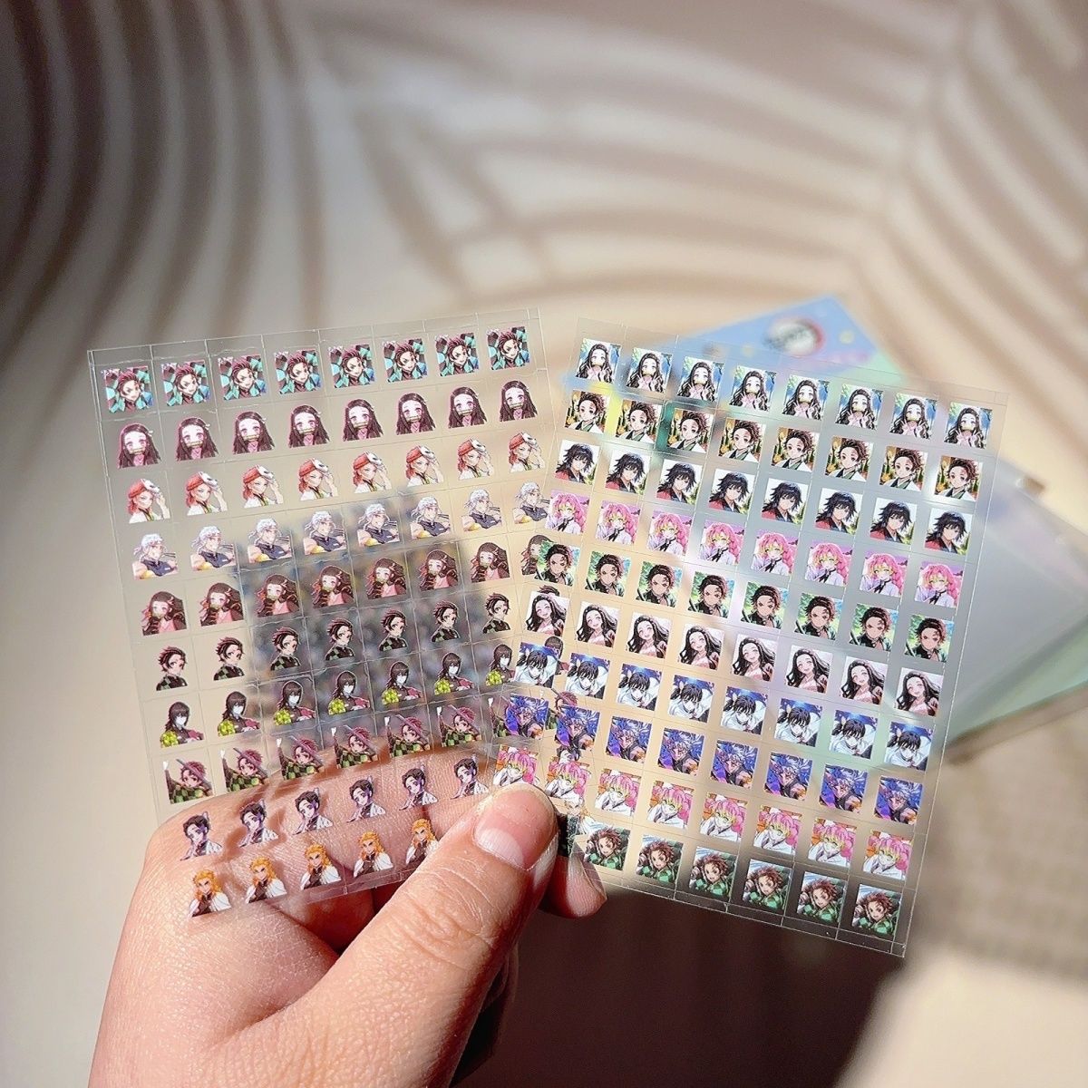 Nail Tech Accessories - 10 fogli per libro, adesivi Demon