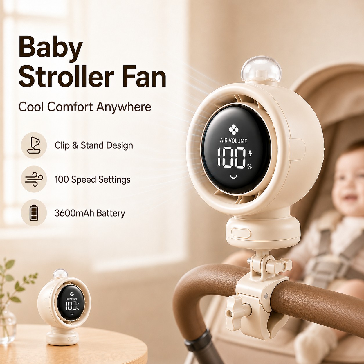 Usb Fan Silent - Ventilatore Portatile 2026 Nuovo con Oscillazione,