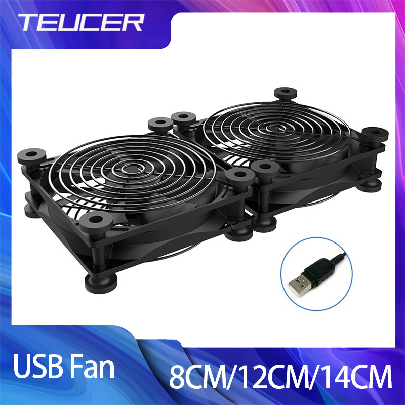 TEUCER 8CM/12CM/14CM USB Fan C - Usb Fan Silent recensione e prezzo
