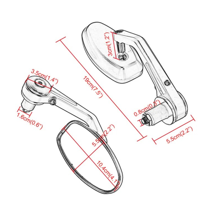 Specchietti retrovisori da man - Xmax Tech Max Accessories recensione e prezzo