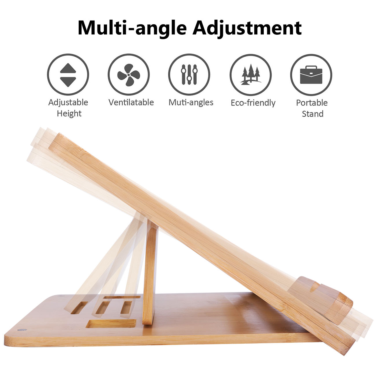 Supporto per Notebook portatil - Laptop Stand Bamboo recensione e prezzo