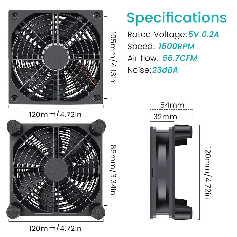 Ventola USB per Case PC 120mm  - Usb Fan Silent recensione e prezzo