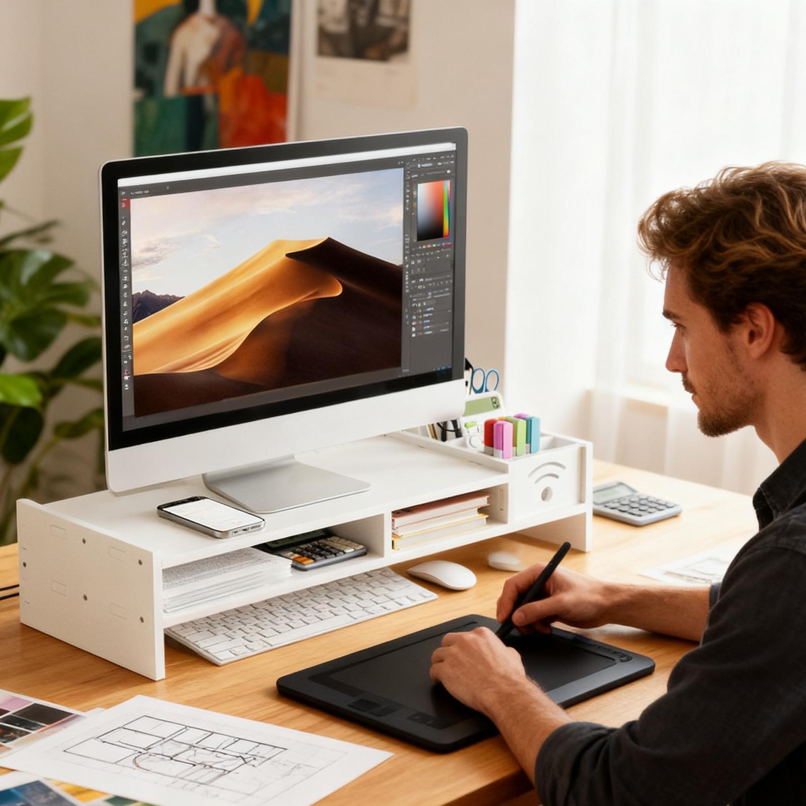 Supporto per monitor da scriva - Laptop Stand Bamboo recensione e prezzo